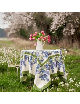 Nappe 150x150 peinte à la...