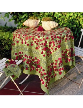 Nappe 150x150 peinte à la...