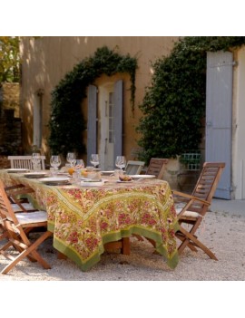 Nappe 150 x 220 peinte à la...