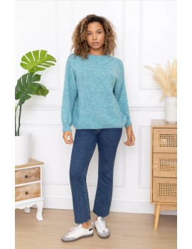 Pull à col montant en Laine...