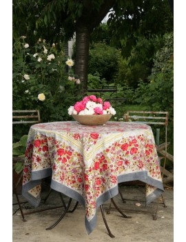 Nappe 150 x 220 peinte à la...