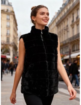 Veste sans manches fausse...