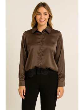 Chemisier satiné détail...