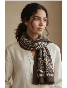 Écharpe douce imprimée...