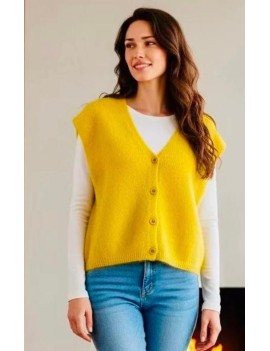 Gilet sans manches laine et...