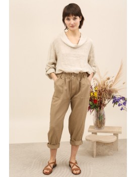 Pantalon en coton plusieurs...