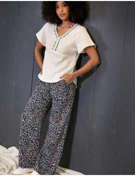 Pantalon gaz de coton...