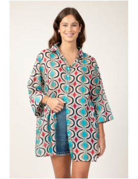 Chemise double boutonnage...