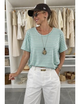 Tee-shirt à rayures...