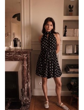 Robe courte à pois...