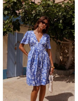 Robe fleurs blanches