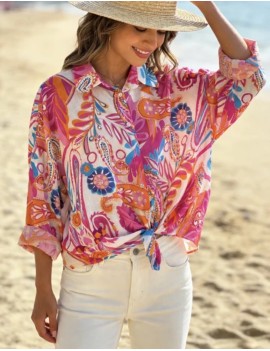 Chemise colorée très fluide