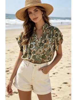 Tunique imprimée florale