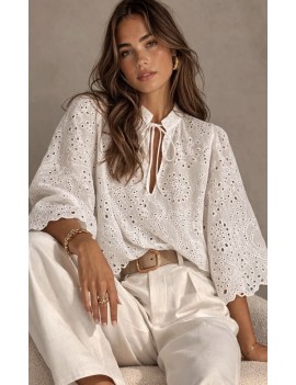 Chemise broderie anglaise