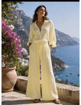 Pantalon gaze de coton