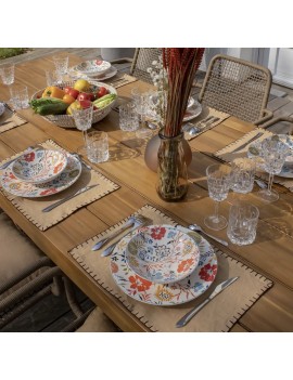 Assiette plate florale