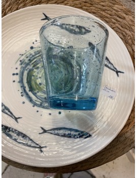 Verre gobelet bullé...