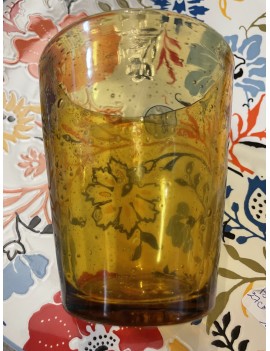 Verre bullé Ambre