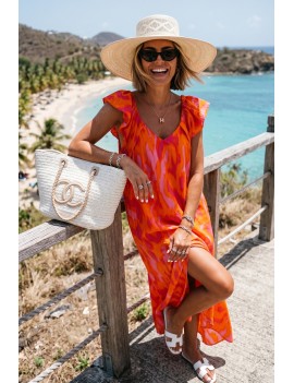 Robe imprimée longue
