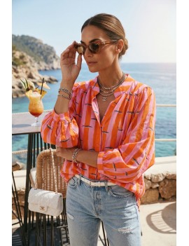 Blouse rayures et sardines