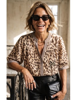 Chemise imprimée manches...