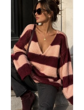 Pull oversize en V