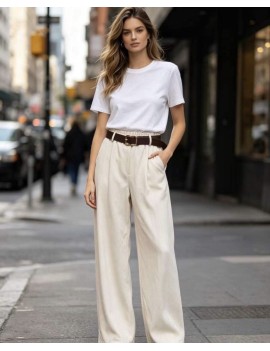 Pantalon large taille...