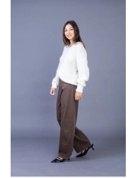 Pantalon tendance barrel en...