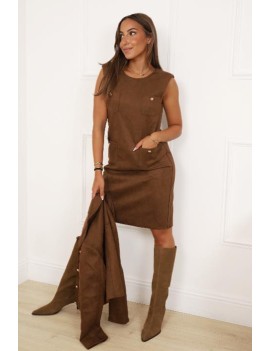 Robe en daim en plusieurs...