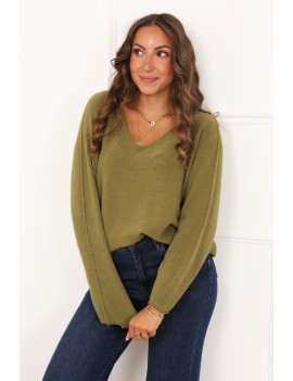 Pull col V taille unique...