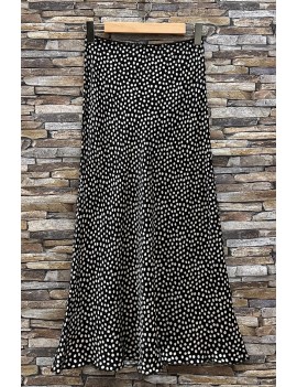 Jupe noire viscose satinée...