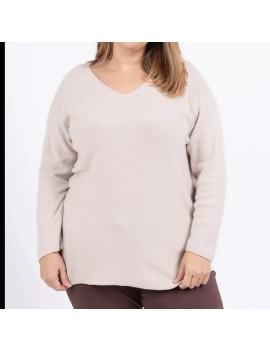 Pull en V taille unique...